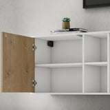 glasvilla Möbel Schrank mit 3 Türen und 2 Fächern Kommode  Sideboard viel Stauraum für Wohnbereich Schrank02