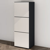 glasvilla Schuhschrank Schuhkommode mit 3 Schränken BTH: 45x36x120 cm Schuhregal Möbel Schuhschrank02