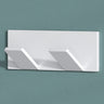 glasvilla Wandgarderobe Wandhaken aus Aluminium Garderobe mit klappbaren Haken Garderobenleiste Garderobenhaken Kleiderhaken Stalo-02+03