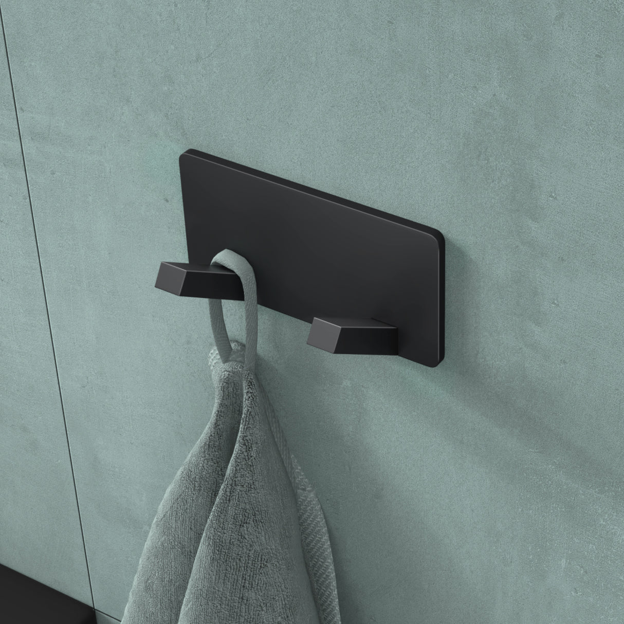 glasvilla Wandgarderobe Wandhaken aus Aluminium Garderobe mit klappbaren Haken Garderobenleiste Garderobenhaken Kleiderhaken Stalo-04+05