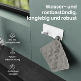 glasvilla Wandgarderobe Wandhaken aus Aluminium Garderobe mit klappbaren Haken Garderobenleiste Garderobenhaken Kleiderhaken Stalo-04+05