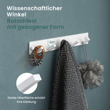 glasvilla Wandgarderobe Wandhaken aus Aluminium Garderobe mit klappbaren Haken Garderobenleiste Garderobenhaken Kleiderhaken Stalo-04+05