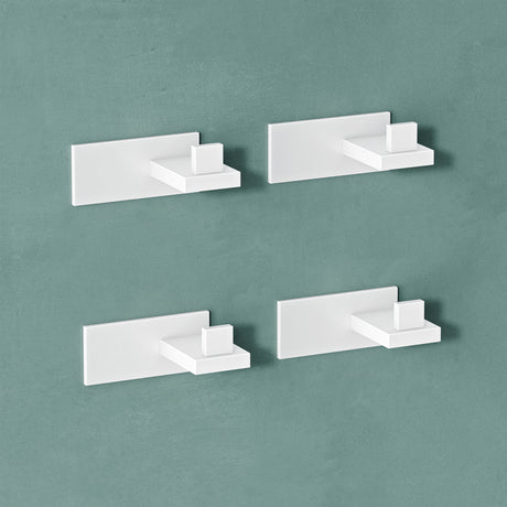 glasvilla Kleiderhaken Wandgarderobe Wandhaken aus Edelstahl Garderobenleiste Garderobenhaken Stalo-06+Stalo-07