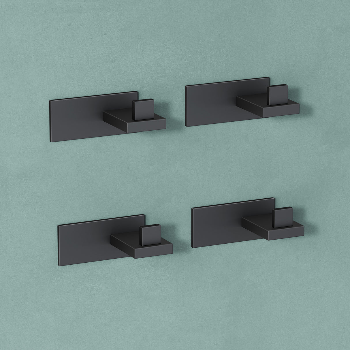 glasvilla Kleiderhaken Wandgarderobe Wandhaken aus Edelstahl Garderobenleiste Garderobenhaken Stalo-06+Stalo-07