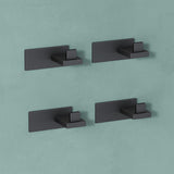 glasvilla Kleiderhaken Wandgarderobe Wandhaken aus Edelstahl Garderobenleiste Garderobenhaken Stalo-06+Stalo-07