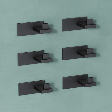 glasvilla Kleiderhaken Wandgarderobe Wandhaken aus Edelstahl Garderobenleiste Garderobenhaken Stalo-06+Stalo-07