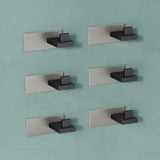 glasvilla Kleiderhaken Wandgarderobe Wandhaken aus Edelstahl Garderobenleiste Garderobenhaken Stalo-06+Stalo-07