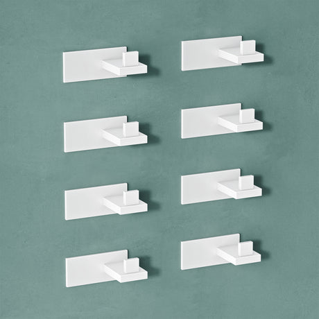 glasvilla Kleiderhaken Wandgarderobe Wandhaken aus Edelstahl Garderobenleiste Garderobenhaken Stalo-06+Stalo-07