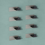 glasvilla Kleiderhaken Wandgarderobe Wandhaken aus Edelstahl Garderobenleiste Garderobenhaken Stalo-06+Stalo-07