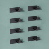 glasvilla Kleiderhaken Wandgarderobe Wandhaken aus Edelstahl Garderobenleiste Garderobenhaken Stalo-06+Stalo-07