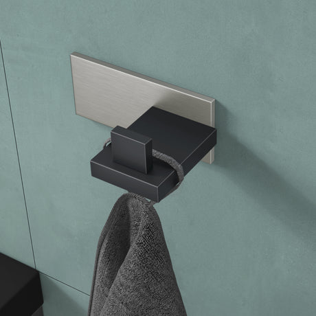 glasvilla Kleiderhaken Wandgarderobe Wandhaken aus Edelstahl Garderobenleiste Garderobenhaken Stalo-06+Stalo-07