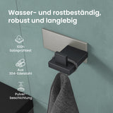 glasvilla Kleiderhaken Wandgarderobe Wandhaken aus Edelstahl Garderobenleiste Garderobenhaken Stalo-06+Stalo-07