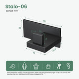 glasvilla Kleiderhaken Wandgarderobe Wandhaken aus Edelstahl Garderobenleiste Garderobenhaken Stalo-06+Stalo-07