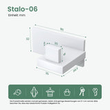 glasvilla Kleiderhaken Wandgarderobe Wandhaken aus Edelstahl Garderobenleiste Garderobenhaken Stalo-06+Stalo-07