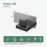 glasvilla Kleiderhaken Wandgarderobe Wandhaken aus Edelstahl Garderobenleiste Garderobenhaken Stalo-06+Stalo-07