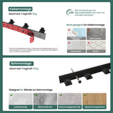 glasvilla Kleiderhaken Wandgarderobe Wandhaken aus Edelstahl Garderobenleiste Garderobenhaken Stalo-06+Stalo-07