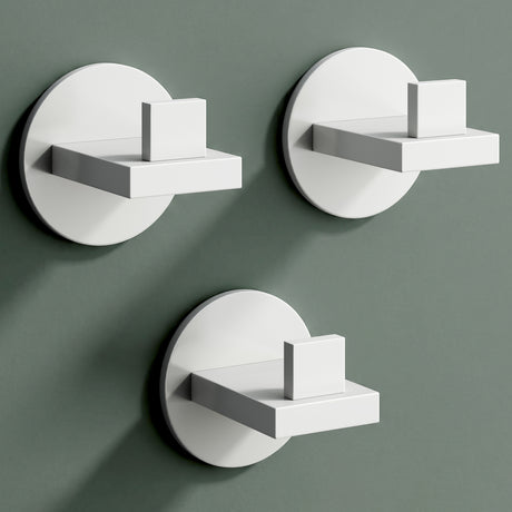 glasvilla Kleiderhaken Wandgarderobe Wandhaken aus Edelstahl Garderobenleiste Garderobenhaken Stalo-08+Stalo-09