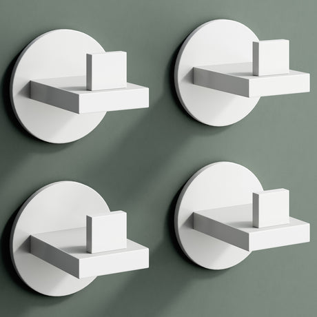glasvilla Kleiderhaken Wandgarderobe Wandhaken aus Edelstahl Garderobenleiste Garderobenhaken Stalo-08+Stalo-09