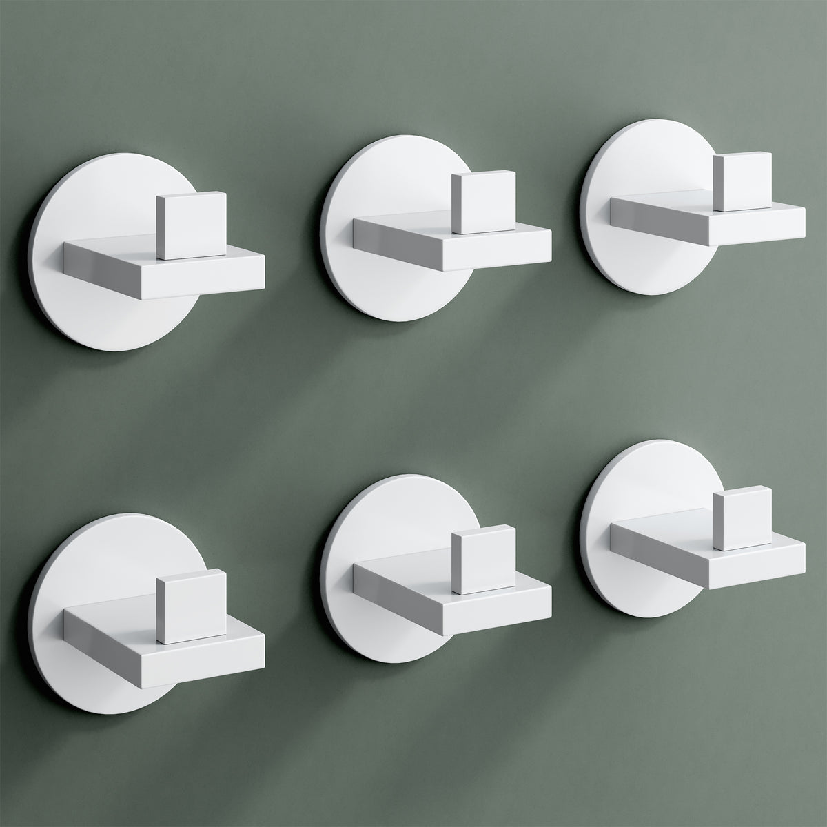 glasvilla Kleiderhaken Wandgarderobe Wandhaken aus Edelstahl Garderobenleiste Garderobenhaken Stalo-08+Stalo-09