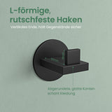 glasvilla Kleiderhaken Wandgarderobe Wandhaken aus Edelstahl Garderobenleiste Garderobenhaken Stalo-08+Stalo-09