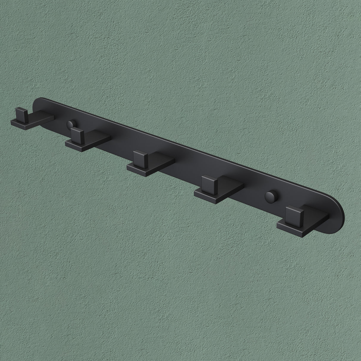 glasvilla Kleiderhaken Wandgarderobe Wandhaken aus Edelstahl Garderobenleiste Garderobenhaken Stalo-08+Stalo-09