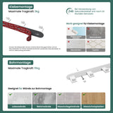 glasvilla Kleiderhaken Wandgarderobe Wandhaken aus Edelstahl Garderobenleiste Garderobenhaken Stalo-08+Stalo-09