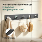 glasvilla  Kleiderhaken ohne Bohren Wandgarderobe Wandhaken mit 5 Haken Garderobenleiste Garderobenhaken  Stalo-14