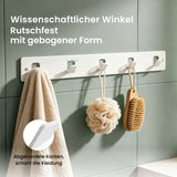 glasvilla  Kleiderhaken ohne Bohren Wandgarderobe Wandhaken mit 5 Haken Garderobenleiste Garderobenhaken  Stalo-14