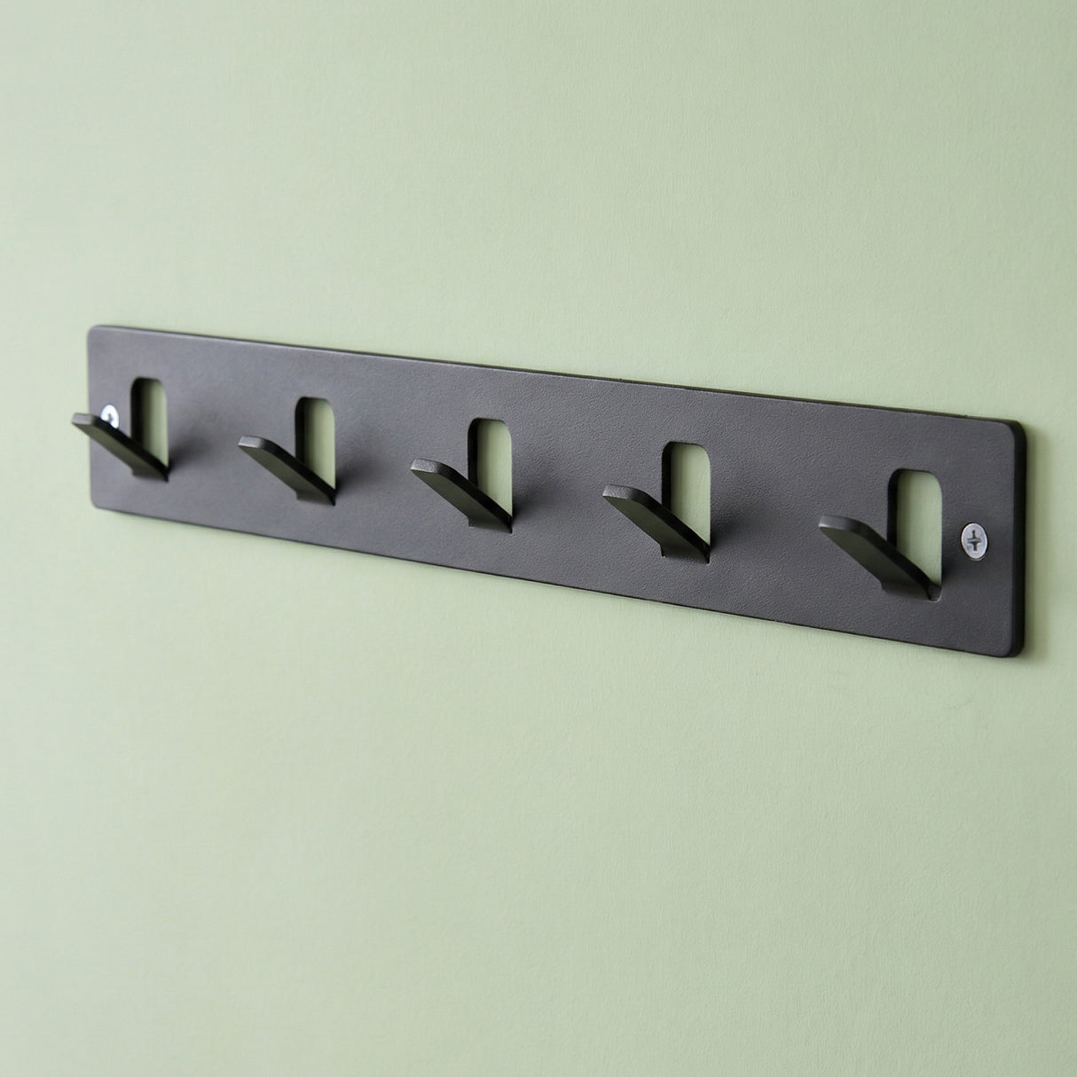 glasvilla  Kleiderhaken ohne Bohren Wandgarderobe Wandhaken mit 5 Haken Garderobenleiste Garderobenhaken  Stalo-14