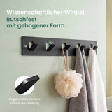 glasvilla  Kleiderhaken ohne Bohren Wandgarderobe Wandhaken mit 5 Haken Garderobenleiste Garderobenhaken  Stalo-14