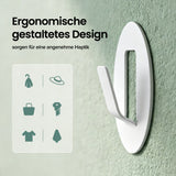 glasvilla  Kleiderhaken 4 Stück Wandgarderobe Wandhaken aus Aluminiumlegierung Garderobenleiste Garderobenhaken  Stalo-16