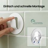 glasvilla  Kleiderhaken 4 Stück Wandgarderobe Wandhaken aus Aluminiumlegierung Garderobenleiste Garderobenhaken  Stalo-16