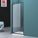 glasvilla Duschtür Nischentür dusche Duschabtrennung Duschkabine Nischendrehtür Duschwand 8mm Klarglas ESG-Sicherheitsglas mit Nanobeschichtung Teramo61K