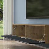 glasvilla Fernsehtisch Fernsehschrank TV Schrank Verdeckter Griff mit Soft-Close Lowboard Hängeschrank für Wohnzimmer Fernsehschrank02