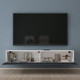 glasvilla Fernsehtisch Fernsehschrank TV Schrank Verdeckter Griff mit Soft-Close Lowboard Hängeschrank für Wohnzimmer Fernsehschrank02