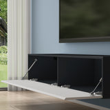 glasvilla Fernsehtisch Fernsehschrank TV Schrank Verdeckter Griff mit Soft-Close Lowboard Hängeschrank für Wohnzimmer Fernsehschrank02