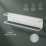 Glasvilla Porta Asciugamani da Parete Adesivo, Portasciugamani in Metallo Impermeabile, Installazione Orizzontale o Verticale, Porta Salviette per Bagno, Cucina, Tavrin-03