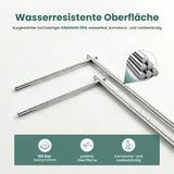 glasvilla Handtuchhalter stehend mit 2 Stangen Handtuchständer ohne Bohren | Freistehender Badetuchhalter aus Edelstahl,  30x20x87.2cm Tavrin-07