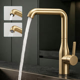 glasvilla Wasserhahn Küche Küchenarmatur mit Brause Ausziehbar, Küchenwasserhahn 360°Schwenkbar, Mischbatterie Spültischarmatur aus Edelstahl Turnix-04