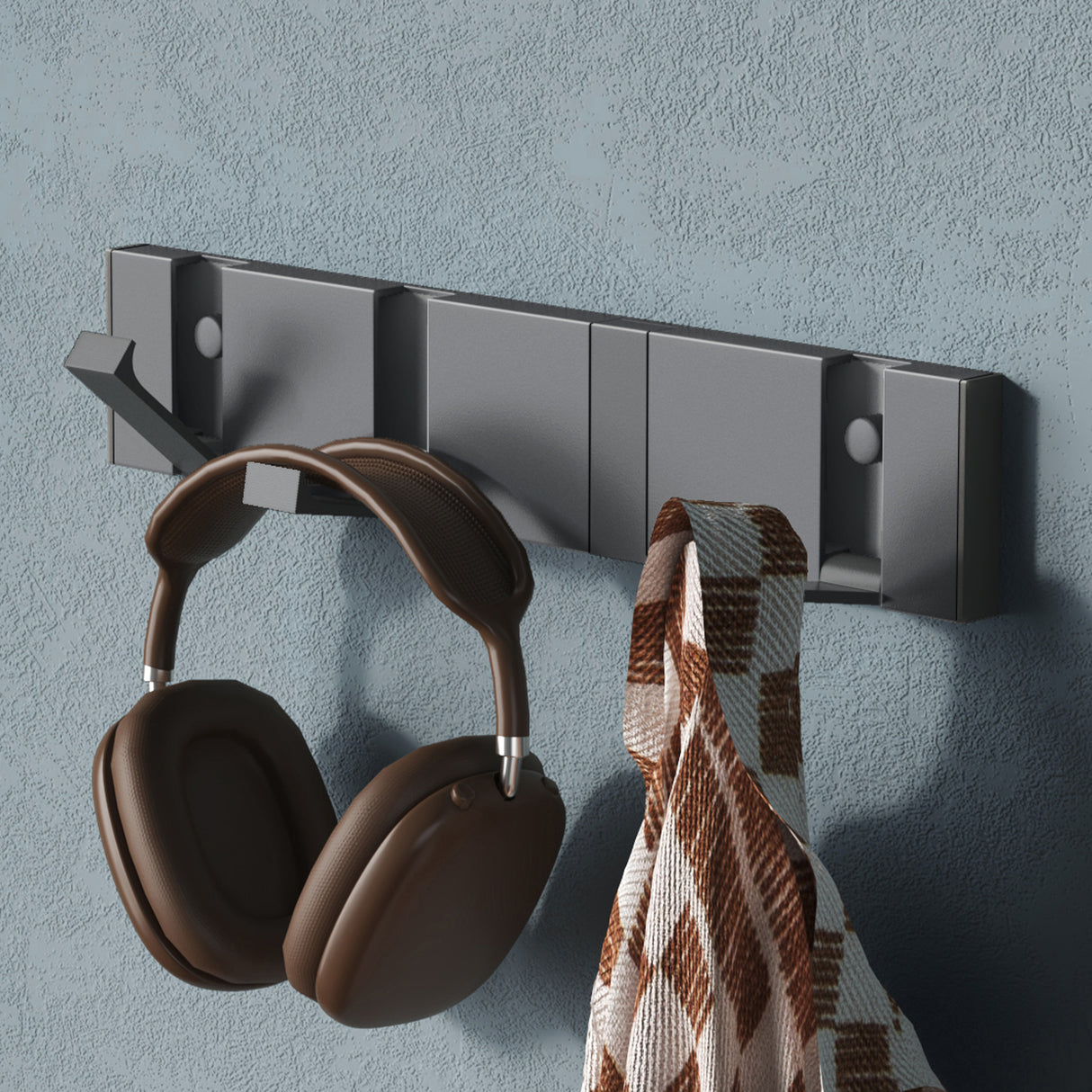 glasvilla Kleiderhaken ohne Bohren Wandgarderobe Wandhaken aus Edelstahl Garderobenleiste Garderobenhaken Stalo-04+05