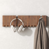 glasvilla Appendiabiti da Parete in Legno, Attaccapanni da Muro Moderno per Camera da Letto, Ingresso, Studio con Gancio Pieghevole e Salvaspazio, Twigro-01