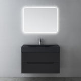 glasvilla Badmöbel-Set  Badezimmermöbel Waschbeckenunterschrank mit Softclose Schubladen inkl. Mineralguss Waschbecken Yoga