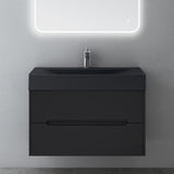 glasvilla Badmöbel-Set  Badezimmermöbel Waschbeckenunterschrank mit Softclose Schubladen inkl. Mineralguss Waschbecken Yoga