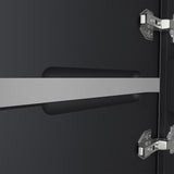 glasvilla Seitenschrank Badezimmerschrank mit 2 Türen und 4 Fächern BxT: 35x20 cm Hochschrank Badregal Allzweckschrank Lucca