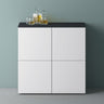 glasvilla Möbel Comoda Armario de Almacenamiento con 4 Puertas Sideboard Armario Armario de Uso Múltiple Armario04