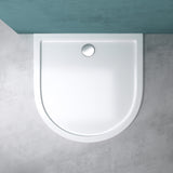 glasvilla Duschtasse Duschwanne aus Acryl Form: Halbkreis Faro4