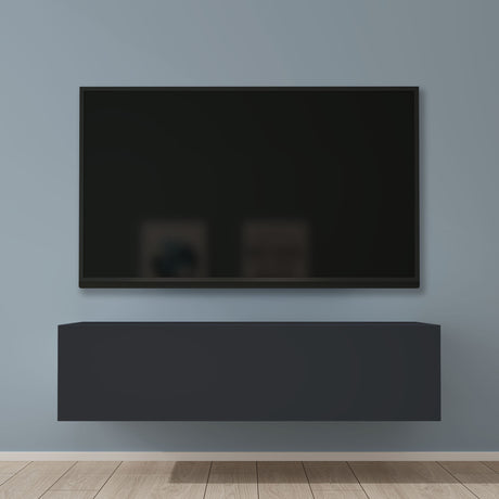 Glasvilla Design – Mueble TV suspendido con cierre suave y tirador oculto (Fernsehschrank02)