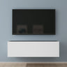 Glasvilla Design – Mueble TV suspendido con cierre suave y tirador oculto (Fernsehschrank02)