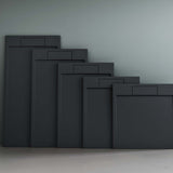 glasvilla Duschwanne Duschtasse aus Mineralguss Rechteckig 70-160cm Mineralgusswanne Geoma04