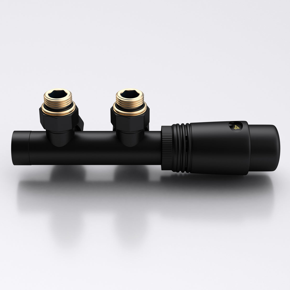 glasvilla Heizkörperventil inkl. -regler mit Temperatureinstellung 6° - 28° Thermostatventil